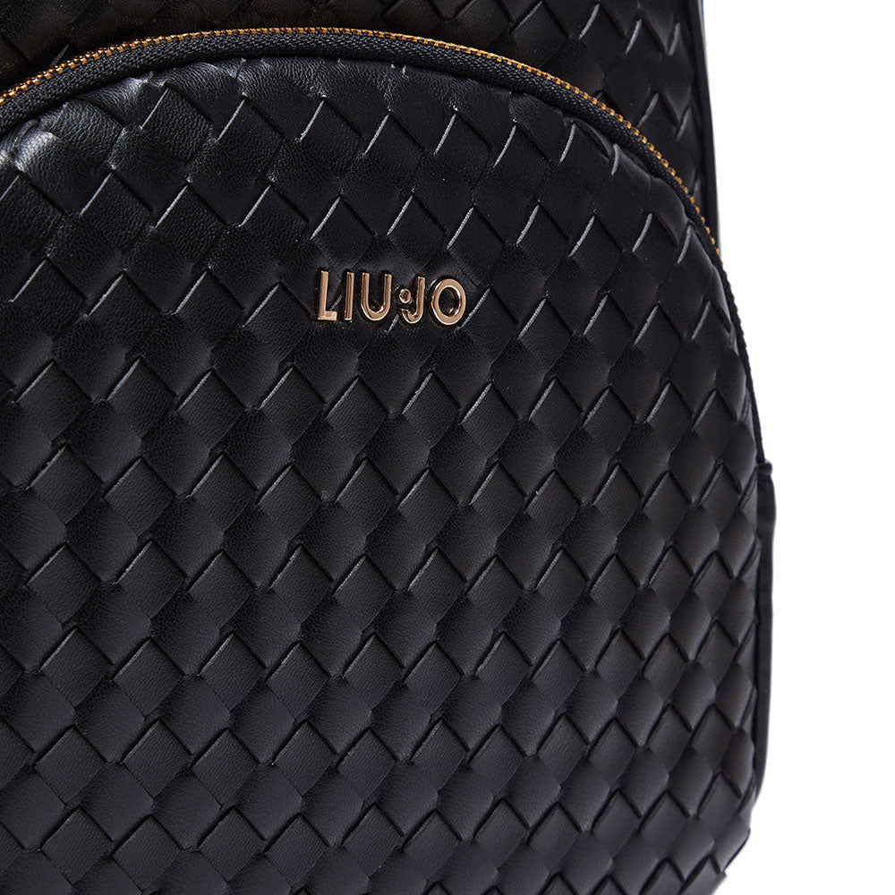 LIU JO Better Damen-Rucksack, gewebt, Schwarz