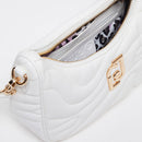 Hobo Bag con Tracolla LIU JO Better Trapuntata Off White con Charm