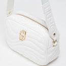 Borsa a Tracolla LIU JO Better Trapuntata Off White con Charm