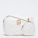 Borsa a Tracolla LIU JO Better Trapuntata Off White con Charm