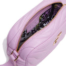 LIU JO Better Quilted Lavender Pink Umhängetasche mit Anhänger