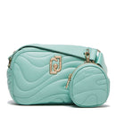 LIU JO Better Quilted Shoulder Bag in Mint mit Anhänger