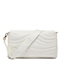 LIU JO Better Damen-Umhängetasche, gesteppt, cremefarben, mit Charme