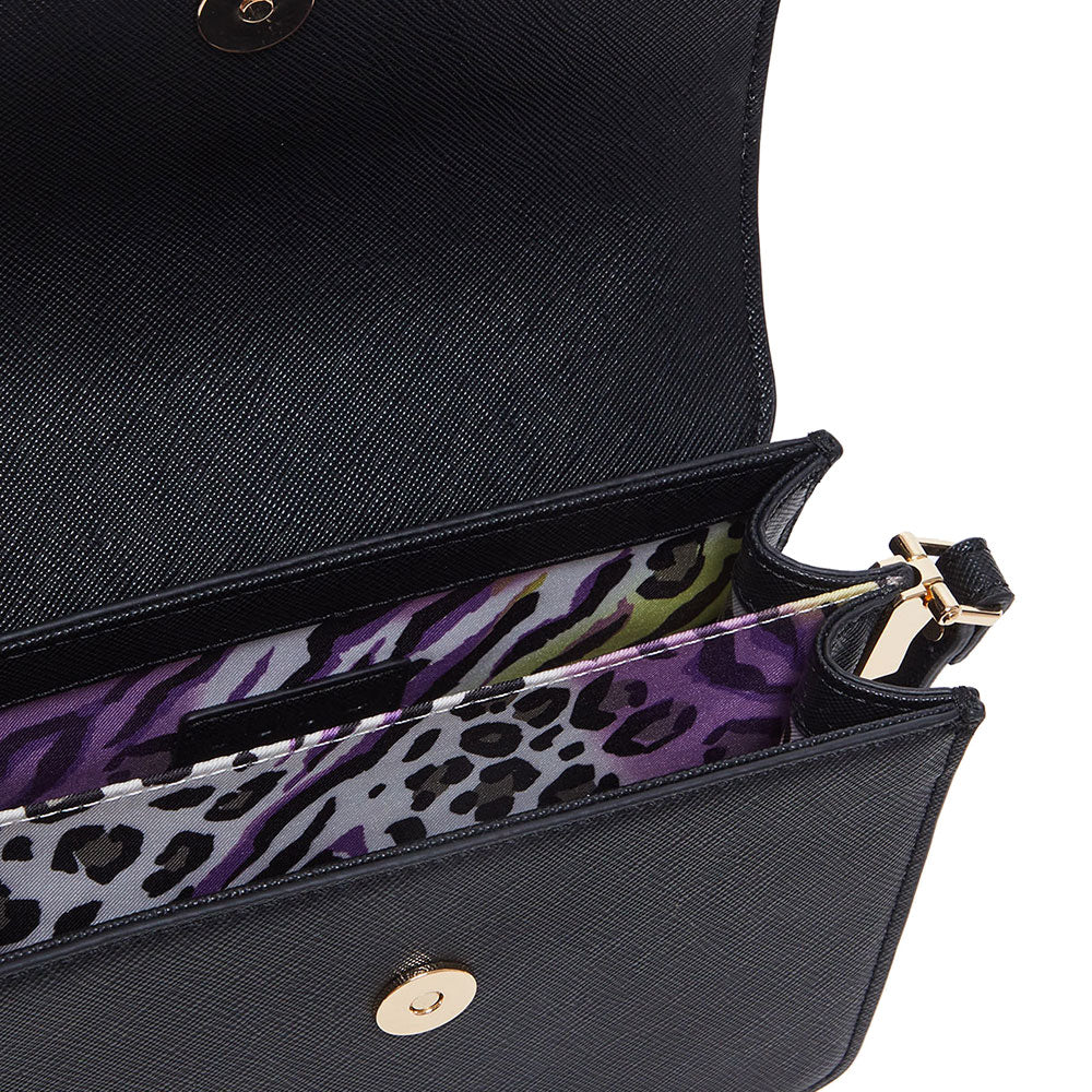 Borsa a tracolla Liu Jo AA6210E1012 con dettagli oro Borsa a tracolla Liu Jo AA6210E1012 con dettagli oro