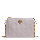 LIU JO Umweltfreundliche Damen-Umhängetasche mit geprägtem Logo in der Farbe Knochen