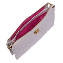 LIU JO Umweltfreundliche Damen-Umhängetasche mit geprägtem Logo in der Farbe Knochen