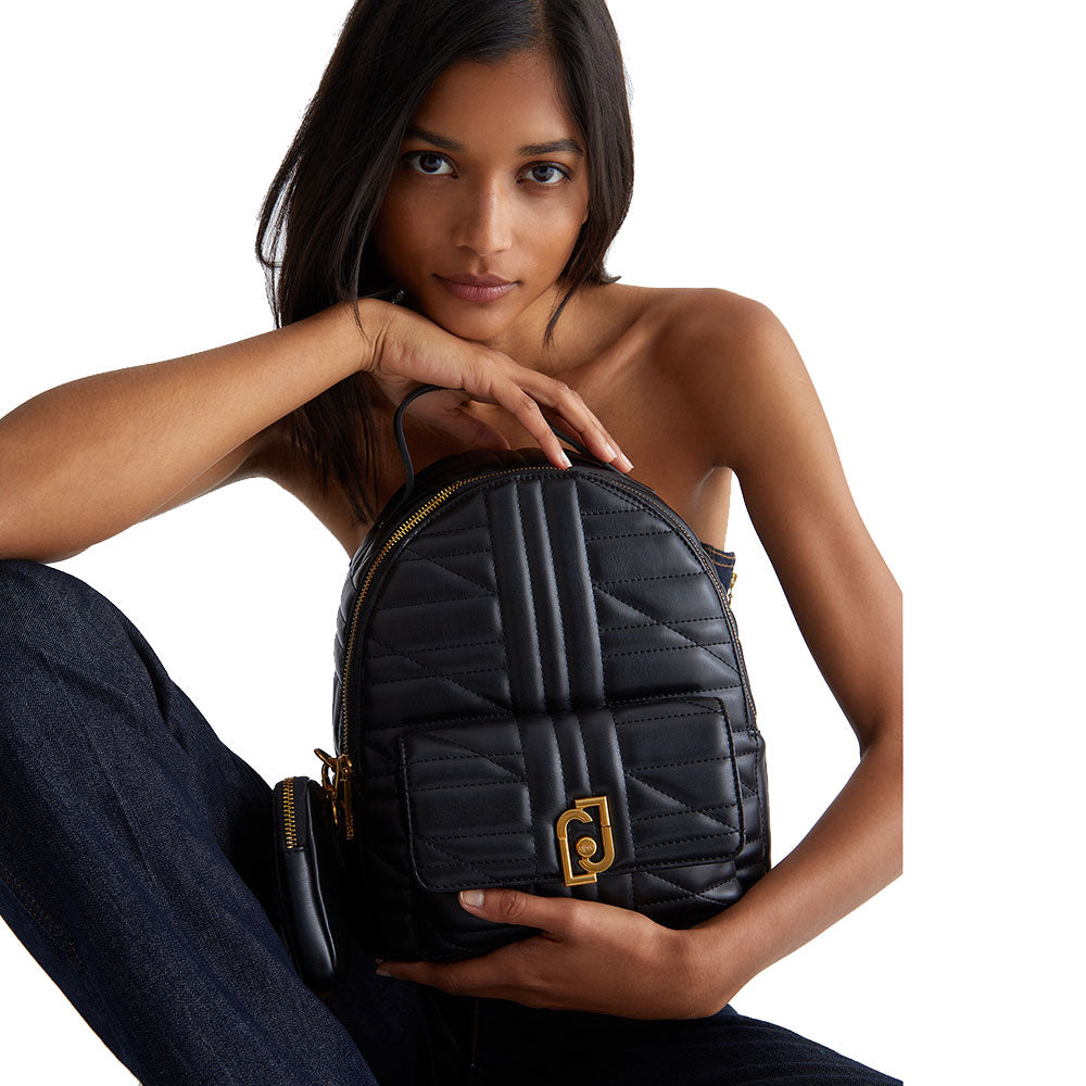 Zaino Da Donna Liu Jo, Modello AF3380E0086, Colore Nero, Taglia Unica. Design Elegante E Pratico Della Linea Candy.