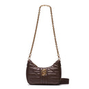 Damen Hobo Umhängetasche LIU JO Ökologisch nachhaltige Matelassè Farbe Moro Light