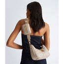 Damen Hobo Umhängetasche LIU JO Ökologisch nachhaltiges Matelassè Beige