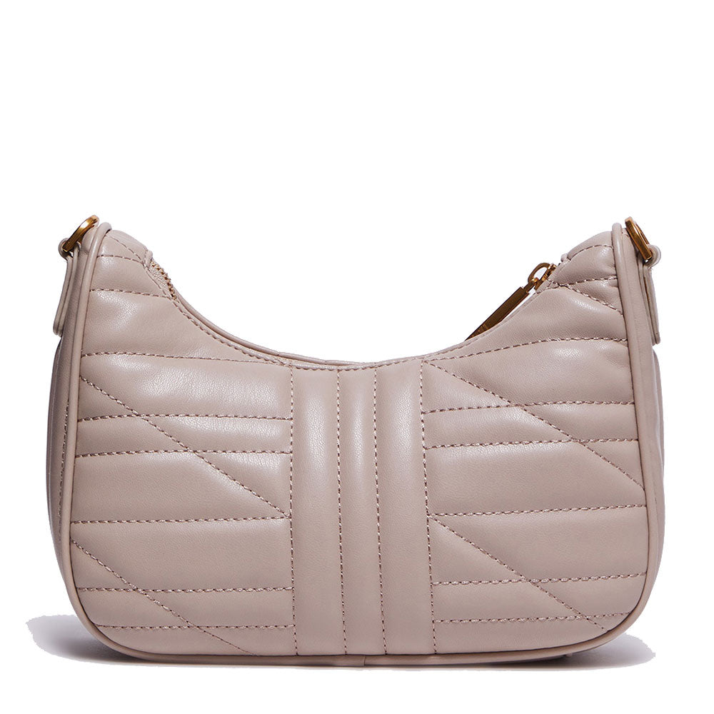 Damen Hobo Umhängetasche LIU JO Ökologisch nachhaltiges Matelassè Beige