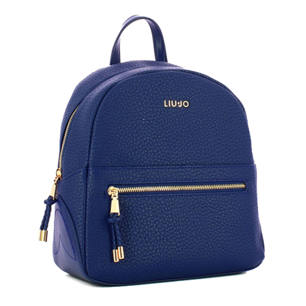 Zaino Donna LIU JO Better Ecosostenibile Effetto Bottalato Galactic Blue AF3161