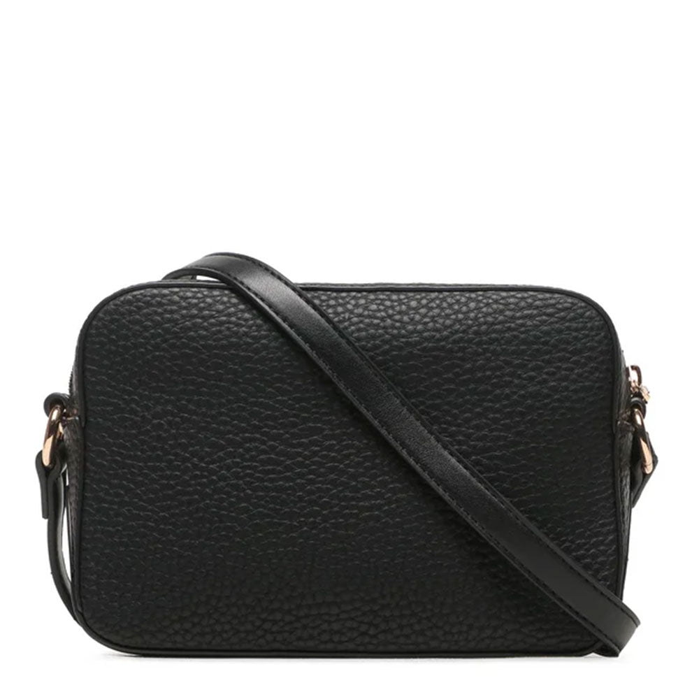 LIU JO Better umweltfreundliche Damen-Umhängetasche mit getrommeltem Effekt Schwarz AF3164