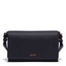 Baguette-Umhängetasche für Damen LIU JO Better Saffiano-Druck Schwarz