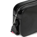 LIU JO Damen-Umhängetasche mit poliertem Schwarz-Effekt