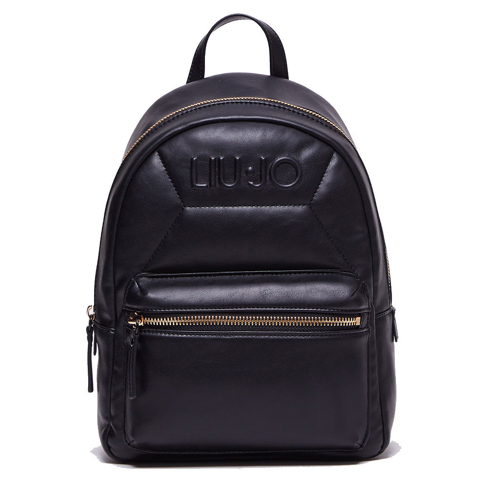 LIU JO Damenrucksack Bold Line Quilted Schwarz