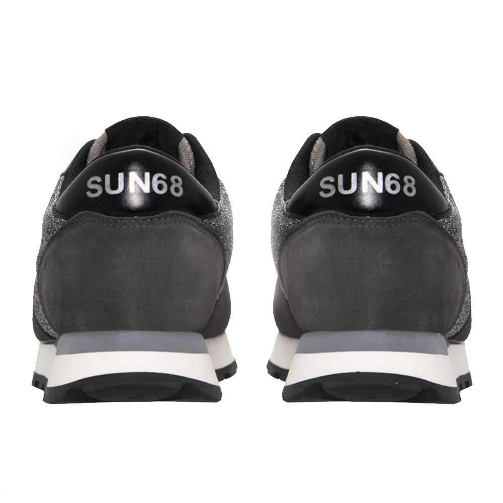 Scarpe Donna Sun68 Sneakers Ally Thin Glitter Grigio Scuro Z40205