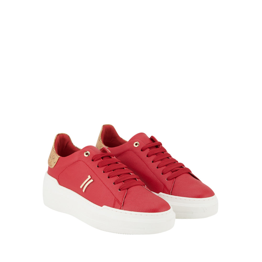Scarpe Donna 1A Classe Alviero Martini Sneakers linea Precious City colore Rosso 0143 a sconto Cuoieriashop