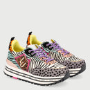Scarpe Donna LIU JO Sneakers Platform stampa Animalier Zebrato Multicolor