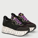 Scarpe Donna LIU JO Sneakers Maxi Platform in Suede con Micro Glitter Multicolor