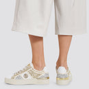 Scarpe Donna LIU JO Sneakers con Glitter Multicolor Bianco Oro e Argento