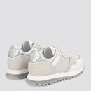 Damenschuhe LIU JO Sneakers aus Leder und Mesh in der Farbe Silber