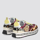 Scarpe Donna LIU JO Sneakers Platform in Pelle effetto Cavallino Leopard Multicolor