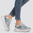 Scarpe Donna LIU JO Sneakers Platform con Glitter colore Silver