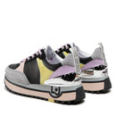 Scarpe Donna LIU JO Sneakers Platform in Pelle e Suede colore Black Multicolor