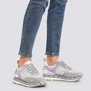 Scarpe Donna LIU JO Sneakers Platform in Mesh Glitterato e Suede colore Ciment