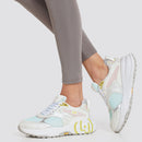 Scarpe Donna LIU JO Sneakers Running in Mesh colore Bianco e Argento