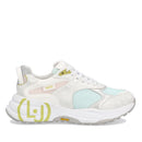 Scarpe Donna LIU JO Sneakers Running in Mesh colore Bianco e Argento