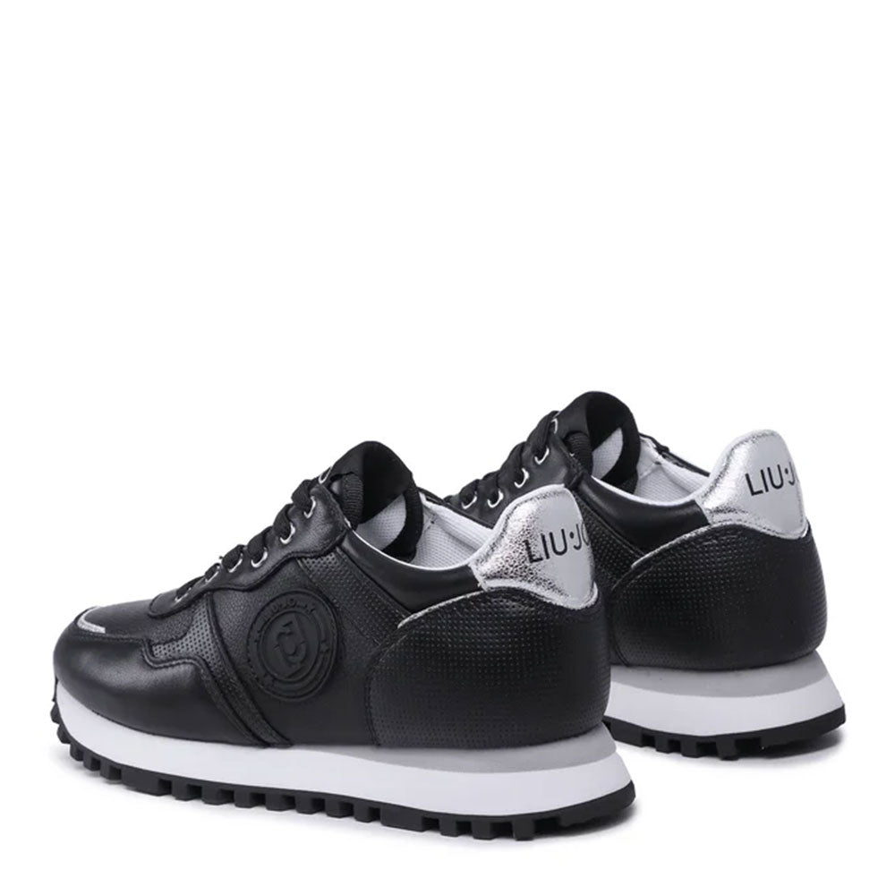 Damenschuhe LIU JO Wonder 25 Sneakers aus schwarzem Leder