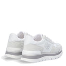 Scarpe Donna LIU JO Sneakers Amazing 16 in Suede e Brighty Mesh Bianco