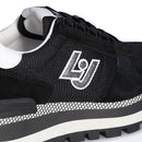 Scarpe Donna LIU JO Sneakers Amazing 16 in Suede e Brighty Black