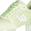 Damenschuhe LIU JO Amazing 25 Plateau-Sneaker aus mintgrünem Wildleder und Mesh