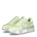 Damenschuhe LIU JO Amazing 25 Plateau-Sneaker aus mintgrünem Wildleder und Mesh