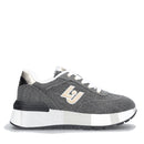 Damenschuhe LIU JO Amazing 27 Plateau-Sneaker aus verwaschenem schwarzem Denim