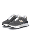 Damenschuhe LIU JO Amazing 27 Plateau-Sneaker aus verwaschenem schwarzem Denim