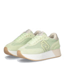 Scarpe Donna LIU JO Sneakers Dreamy 02 in Suede e Brighty Mesh Light Green e Light Gold