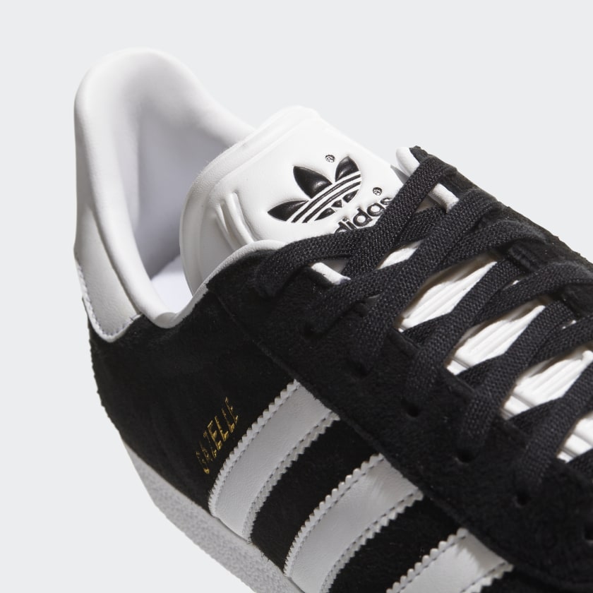 Scarpe Uomo ADIDAS Sneakers linea Gazelle in Nabuk colore Nero e Bianco