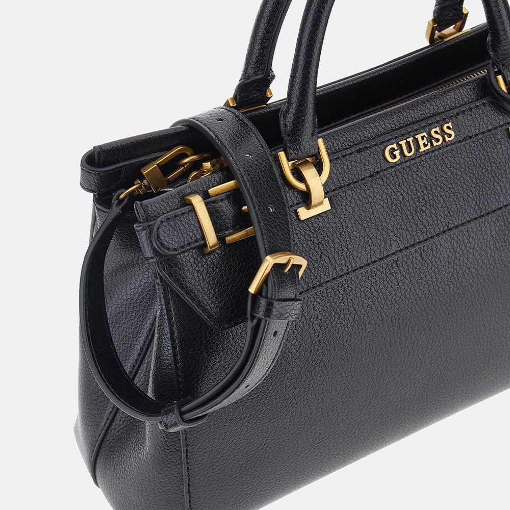 GUESS Damenhandtasche Sestri Logo Luxury Line Farbe Schwarz
