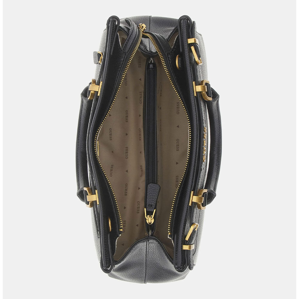 GUESS Damenhandtasche Sestri Logo Luxury Line Farbe Schwarz