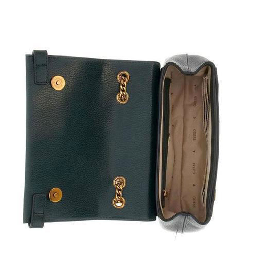 Borsa Donna A Spalla E Tracolla CULT Linea Gwen Stampa Cocco Nera - Foto 4