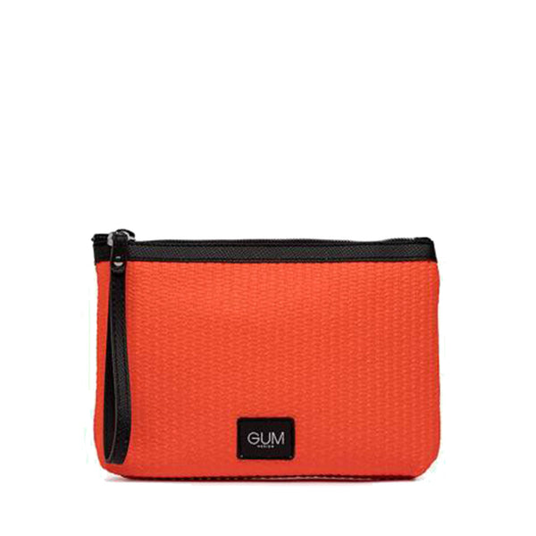 Pouch Pochette Arancio Fluo APbag Pochette Madison Borsa Lavabile