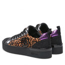 Scarpe Donna LIU JO Sneakers in Cavallino e Glitter colore Nero e Leopard