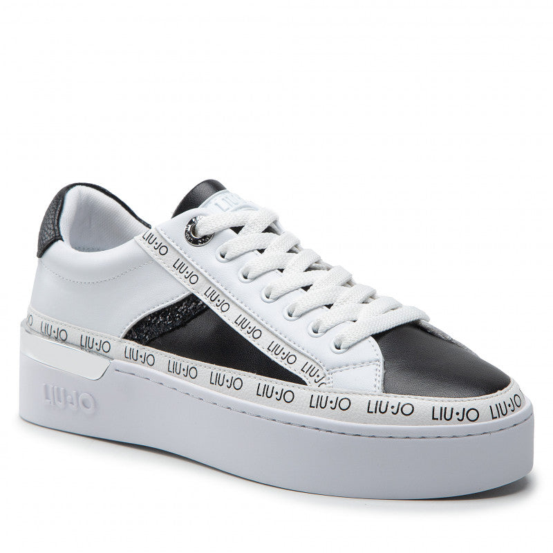 Damenschuhe LIU JO Sneakers Silvia 66 Weiß und Schwarz