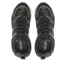 Scarpe Donna LIU JO Sneakers Platform Maxi Wonder 47 in Nylon e Pelle Nero