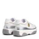 Scarpe Donna LIU JO Chuncky Sneakers June 01 in Nylon e Pelle Bianco