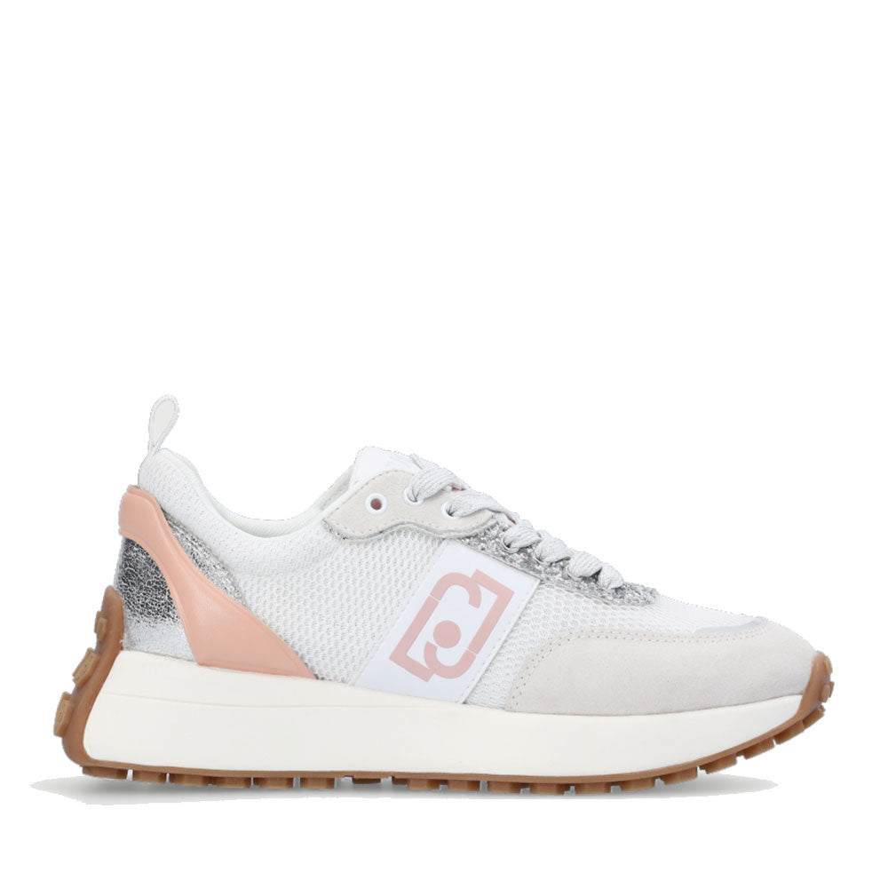 Damenschuhe LIU JO Lolo 06 Sneakers aus Mesh und Wildleder in der Farbe Purity Pink