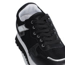Scarpe Donna LIU JO Sneakers Wonder 01 in Pelle e Brighty Mesh Nero